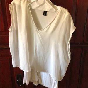 Blouse with shell underneath